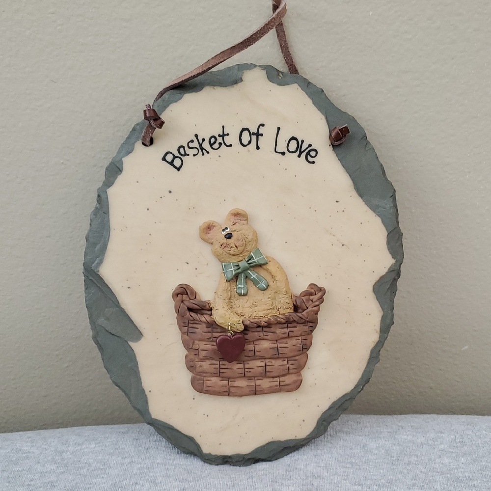 Basket of Love Wall Plaque